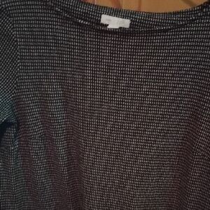 J. Jill Black and White Midi Dress